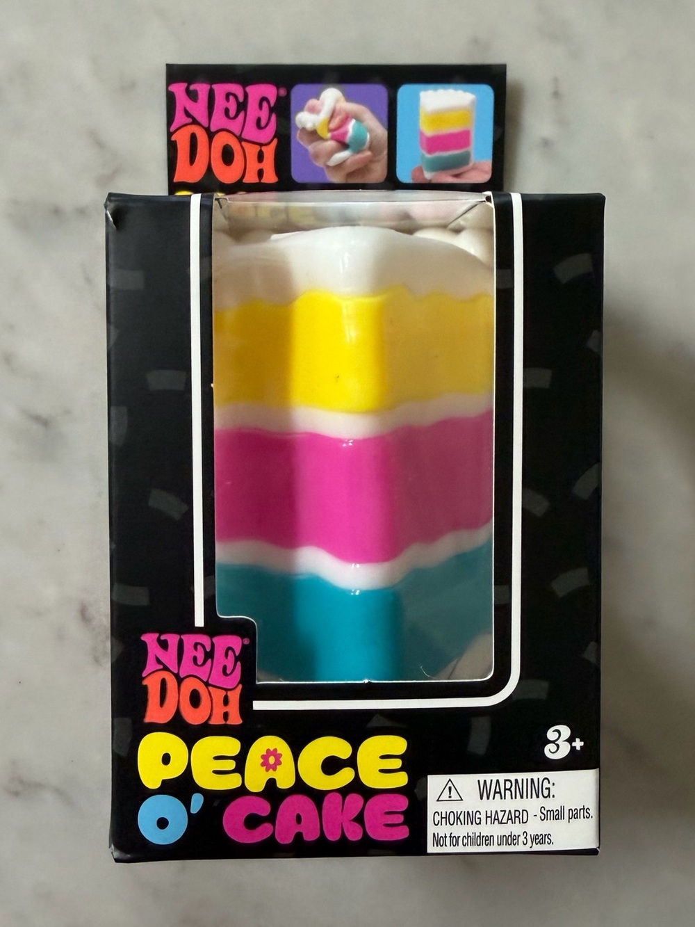 Needoh Nee doh Peace O Cake Squish Toy